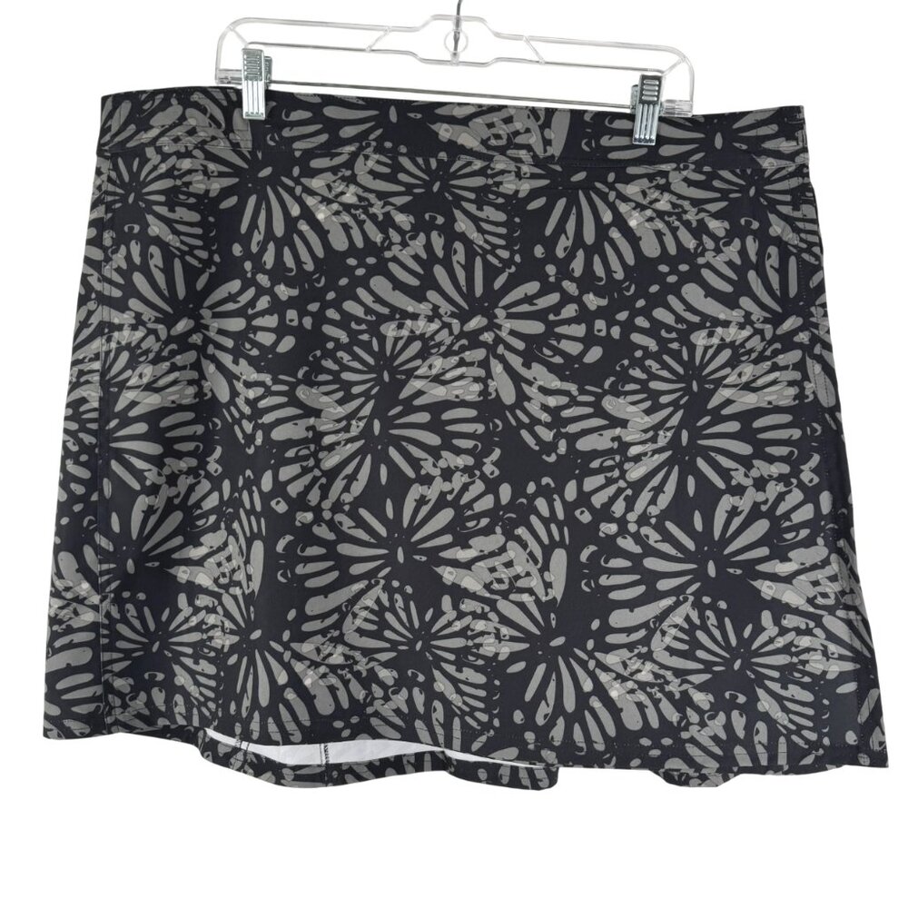Ripskirt Wrap Skirt Cover Up‎ 2XL Shibori Butterfly Charcoal Beach NWT SS-2102